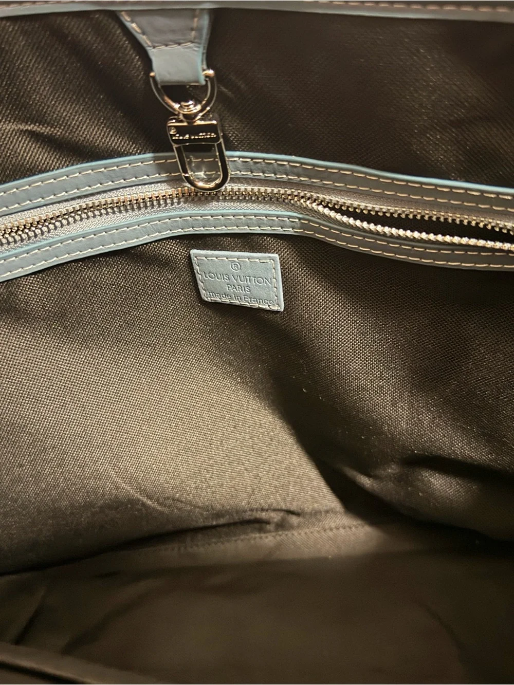 Louis Vuitton Style Blue Monogram Canvas Jeans 2way Tote Bag